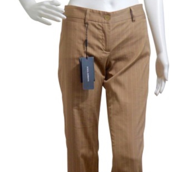 🆕🏷️  Dolce & Gabbana Beige Pin Stripe Pants  Made in Italy 🇮🇹  83% off - Picture 6 of 15